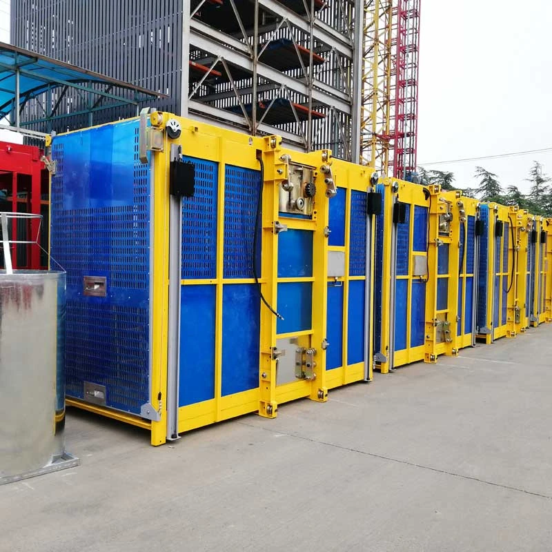 High load  cnostruction building hoist elevator with safety device and other construction machinery parts