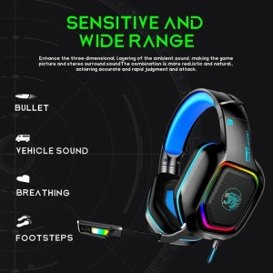 High Performance Stereo led gaming in-ear headphones headset for computer gamer