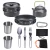 Import high quality aluminium camping pot set hiking backpacking cookware outdoor cooking set from China