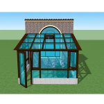 High quality aluminum frame glass sunroom glass room house