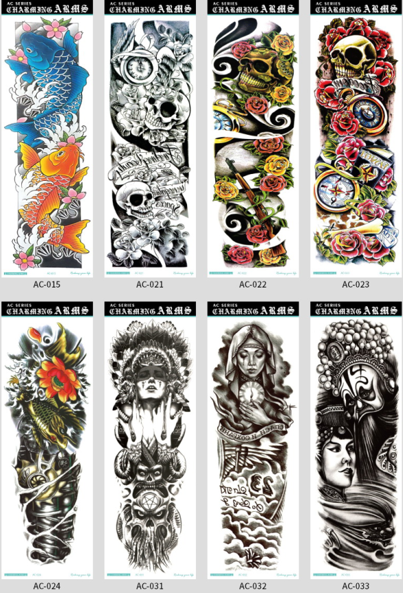 Buy High Quality Arm Tattoo Sticker Waterproof Temporary Temporary ...