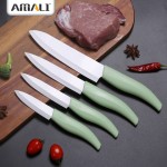 High Quality Chef Knife Professional Kitchen Ceramic Knife Fruit Knife With Plastic Colourful  Handle