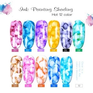 High quality colorful ink shading nails polish colour uv gel blossom nail polish