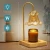 Import High Quality Custom Halogen Bulb Table Lamp Aroma Warmer Metal Wood Material Wax Warmer Electric Candle Warmer from China
