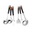 High quality kitchenware stainless steel kitchen utensil set cooking tools with soup ladle colander