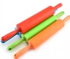 High Quality Non Stick Factory Wholesale Easy Using Silicone Rolling Pin With Handle