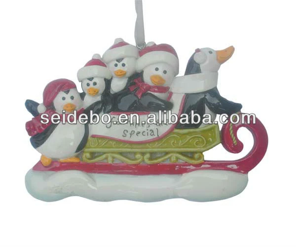 High quality Personalized 4" resin christmas ornament ,christmas ornaments