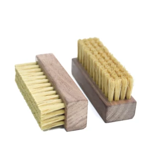 High Quality Pig Hair Cleaning Brush Wooden Handle With Pig Hair Shoe Cleaning Brush