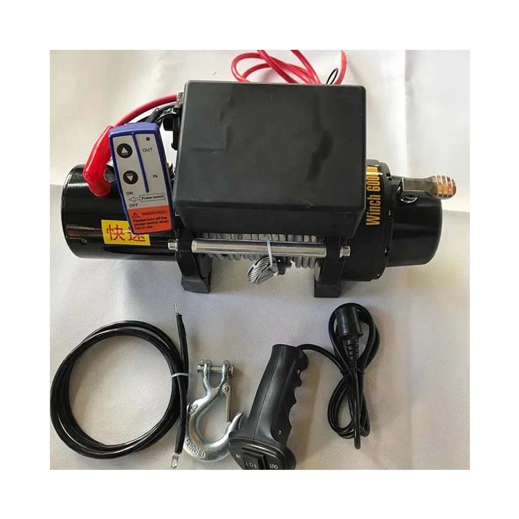 High quality portable electric winch 12v 24v small winch