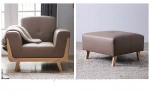 high quality PU leather modern office sofa set salon waiting sofa No Inflatable luxury recliner chair