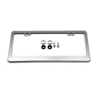 High Quality Rust Free Stainless Steel License Plate Frame With Chrome Screw Caps