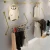 Import High Quality Wall Mounted Clothing Racks Modern Metal Hanging WallFor Women Clothes Shop Display Rack from China