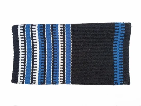 HORSE REVERSIBLE WOOLEN WESTERN SADDLE BLANKET DUAL SIDE USE DIFFERENT COLORS ON BOTH SIDE, SIZE- 34" X 38"