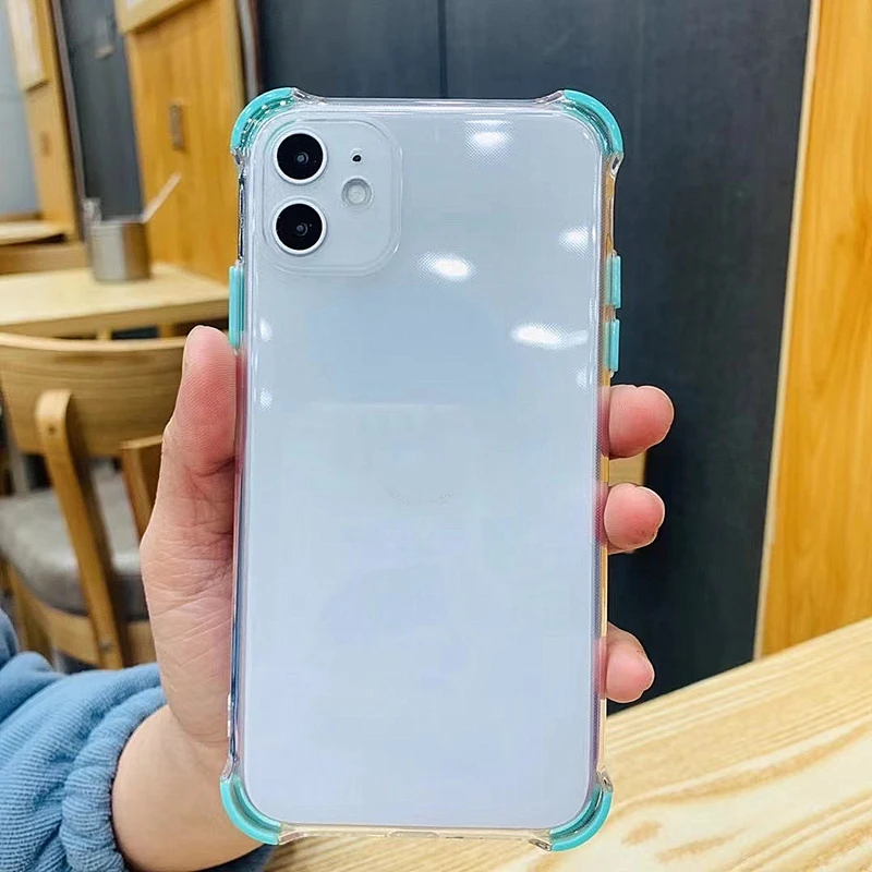 hot 2021 for iPhone11/12 TPU Transparent Mobile Phone Shell Soft Glue Mobile Phone Bag Case Phone Case