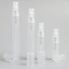 Hot new sale 2ml/3ml/4ml/5ml plastic spray bottles small perfume cosmetic sample packaging