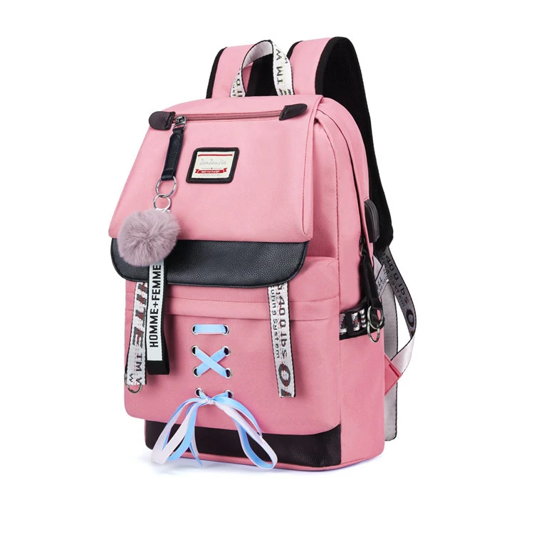 Hot product 1-5 grade kids comfortable daily backpack cute school bags for girls