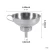 Import Hot Sale 2PCS Stainless Steel Jar Funnel And Oil Funnel Set Kitchen Strainer And Funnel from China