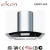 Import hot sale 900mm round tempered glass energy saving commercial inox wall mounted angled gs approved range hood no chimney from China