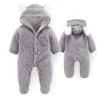 Hot Sale Baby Rompers Children&#x27;s Stereoscopic Ears Hooded Baby+rompers Baby Clothes Newborn cotton