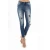 Import Hot Sale Blue Women Leopard Jeans Pants from China