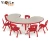 Import hot sale pre-school kids high quality furniture up and down moon study table from China