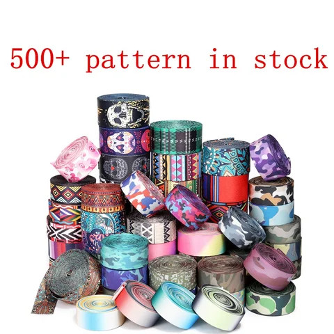 Hot Sale Printed Rainbow 20mm 25mm 38mm 50mm PP polyester webbing nylon Printed Rainbow seatbelt webbing for bag