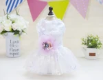 Hot sale soft dog wedding dress dog clothes