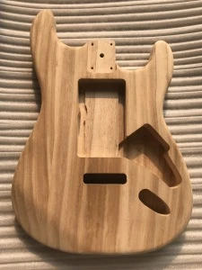 Hot Sale Wooden Electric Guitar Accessories Maple  Material Unfinished Electric Guitar Body