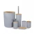 Import Hot Sell Hotel bamboo 6 Piece Plastic Toilet Accessories Bathroom Set from China