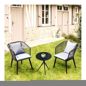 Hot Sell Modern Simple Lounge Set Exterior Garden-Furniture With Table