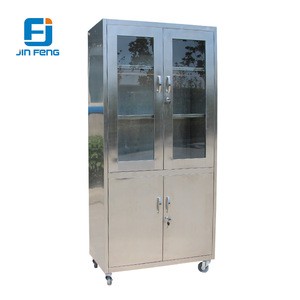Hot Sell Stainless Steel Metal Pharmacy Cabinet JF-SS03C