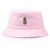 Import Hot Selling Custom wholesale fashion pink kids bucket hats and cap cotton embroidery from China