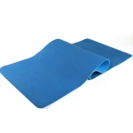 Hot selling eco friendly yoga mat 6mm black rubber non-slip tpe yoga mat