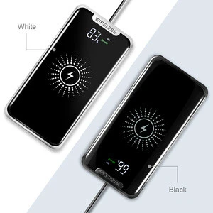 Hot Selling Qi Wireless Charging Power Banks Portable 10000mAh Power Bank with Fast Wireless Charger