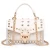 Import Hot Selling Small Square Bag Transparent PVC Handbag Rivet Jelly Clear Shoulder Bags For Women from China