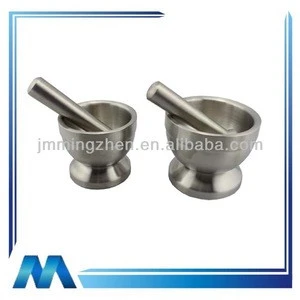 Hot selling stainless steel double wall mortar and pestle