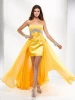 hot selling yellow prom dress quinceanera dresses sexy prom tube dress