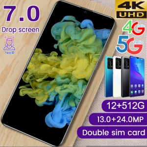 Hot sellnig P41 pro 7.0-inch OLED Big Screen Android smart phone 12GB+512GB FM radio 5800mAh mobile phone