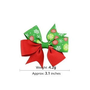 Hot Style Fashion Bowknot Hair Pin for Kid Christmas Baby Accessories Hairpin