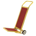 Hotel stainless steel hand truck hotel luggage trolley