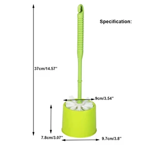 HQ1861 round shape smart plastic sanitary toilet brush holder