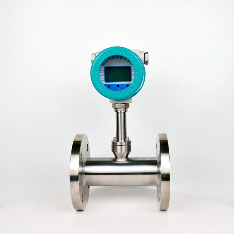 HRLS Integrated series gas mass flowmeter sensor indicator air oxygen thermal gas mass flow meter