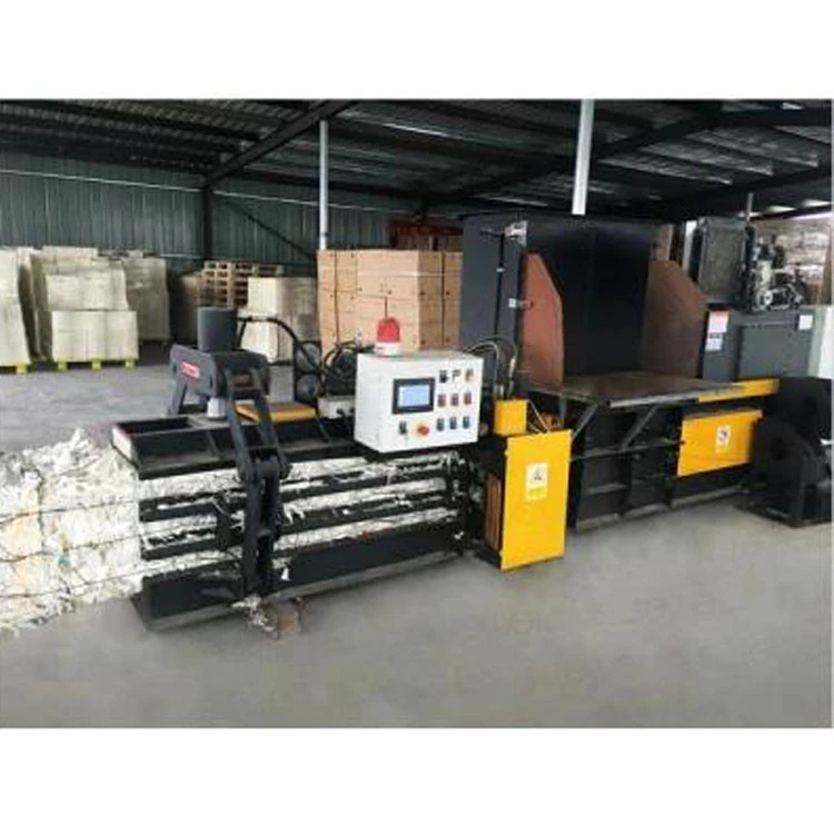 Hydraulic horizontal automatic cardboard waste paper compactor machine baler