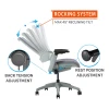In Stock BIFMA X5.11 Certification Comfortable High Back silla de oficina Fabric Swivel Executive Ergonomic Office Chair