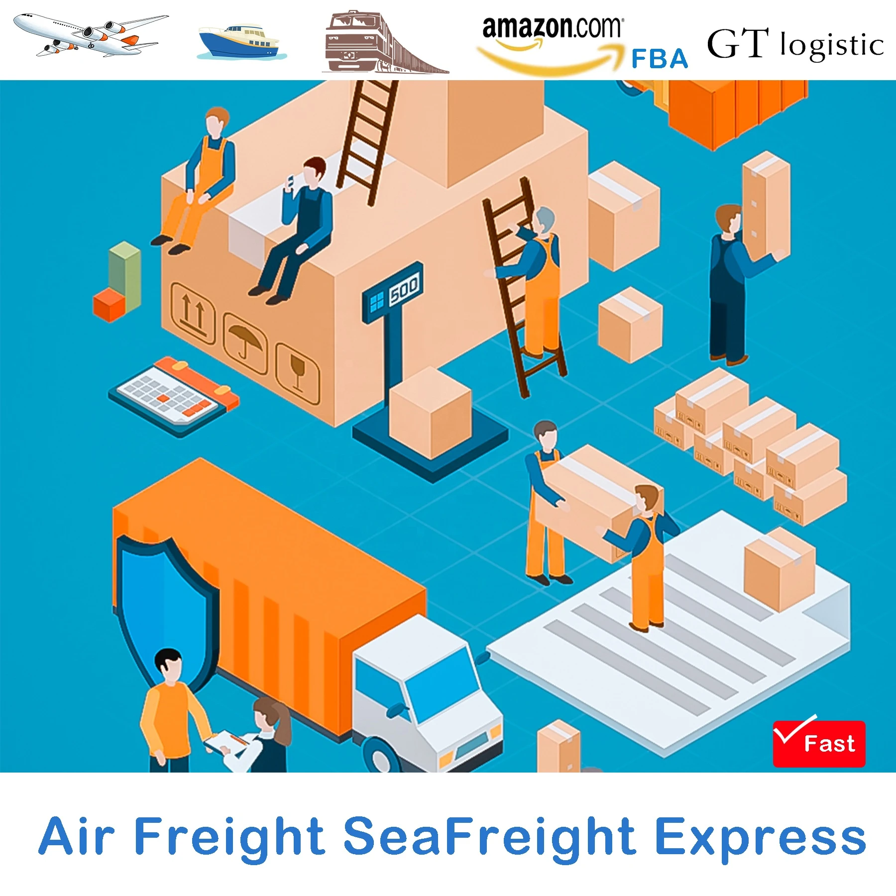 Independent VAT customs clearance DAP Service from China To Spain By Train Air Sea Truck