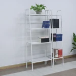 Indoor balcony book shelf 4 tier ladder bookcase bookshelf  plant stands metal   ladder plant stand