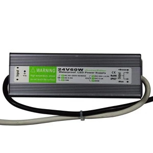 Industrial power supply  24vdc Constant Voltage IP67 waterproof 60W  switch mode power supply