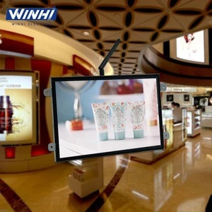 Industrial USB SD slot retail signage lcd advertising panel advert motion sensor internet wifi video player