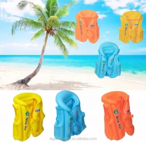 Inflatable swim vest for kids swimming learning