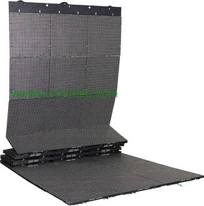 Internationally patented super light and slim foldable rental LED display for backdrops, events, concerts, conferences, etc